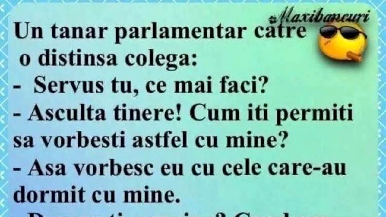 BANCUL ZILEI | Tânărul parlamentar și distinsa colegă