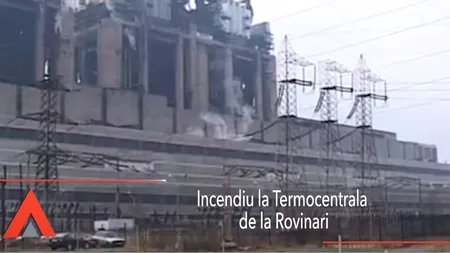 Incendiu la Termocentrala Rovinari, din cadrul Complexului Energetic Oltenia