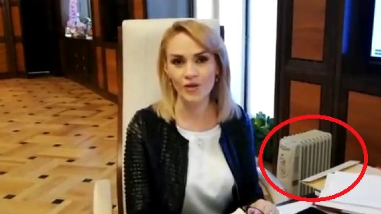 VIDEO | Gabriela Firea se încălzește în biroul de la primărie cu un calorifer electric