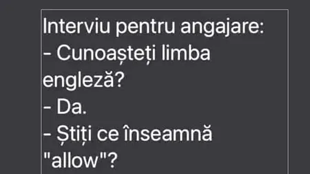BANC | Interviu pentru angajare: „Cunoașteți limba engleză?”