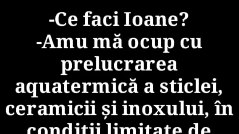 BANCUL ZILEI | Prelucrarea aquatermică a sticlei