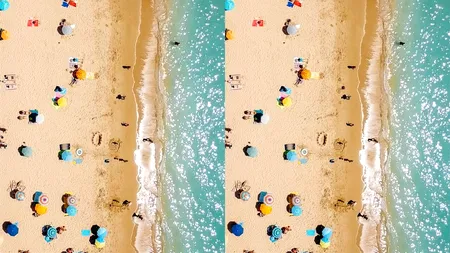 TEST de inteligență | Doar geniile găsesc singura diferență dintre aceste 2 imagini de la mare
