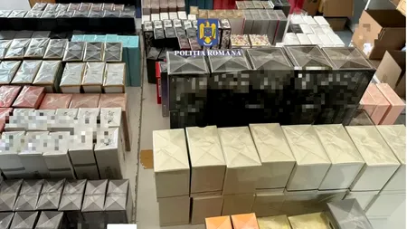 VIDEO | Acțiune a polițiștilor bucureșteni, într-un dosar cu parfumuri contrafăcute: percheziții, persoane prinse în flagrant și suspecți reținuți
