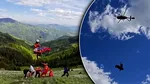 Un puști de 14 ani a avut un teribil accident de bicicletă în Bistrița. Copilul, în stare critică, a fost ridicat cu troliul de un elicopter