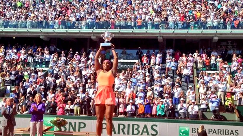 Serena Williams a câștigat turneul de la Roland Garros, al 20-lea său trofeu de Grand Slam