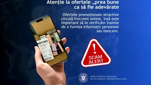 DNSC: „Atenție la ofertele prea bune ca să fie adevărate!”. O tentativă de fraudă în numele brandului Notino este în desfășurare