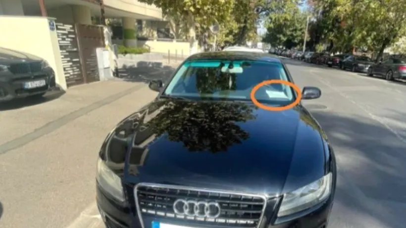 ȘOFERUL unui Audi a găsit o „metodă inedită” de a parca oriunde. S-a „avansat” singur în Armată pentru a intimida eventualii „revoltați”