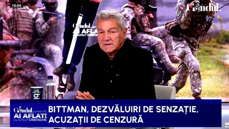 Dan Bittman, cenzurat de media: „Televiziunile comerciale m-au scos din grilă”