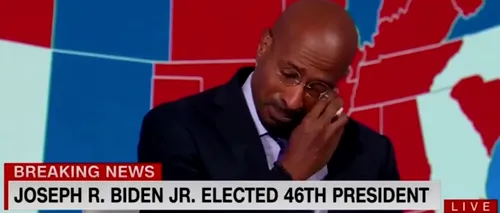 REZULTATE ALEGERI <i class='ep-highlight'>SUA</i>. Un prezentator CNN, în lacrimi în direct la TV după victoria lui Biden: „Acum e mai ușor să fii părinte, să fii tată, să fii musulman în țara asta!” - VIDEO