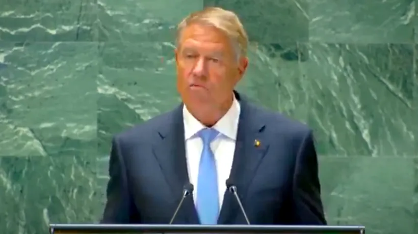 Klaus Iohannis, de la ONU: ,,România sprijină pe deplin Inițiativa de Pace a Președintelui Zelenski