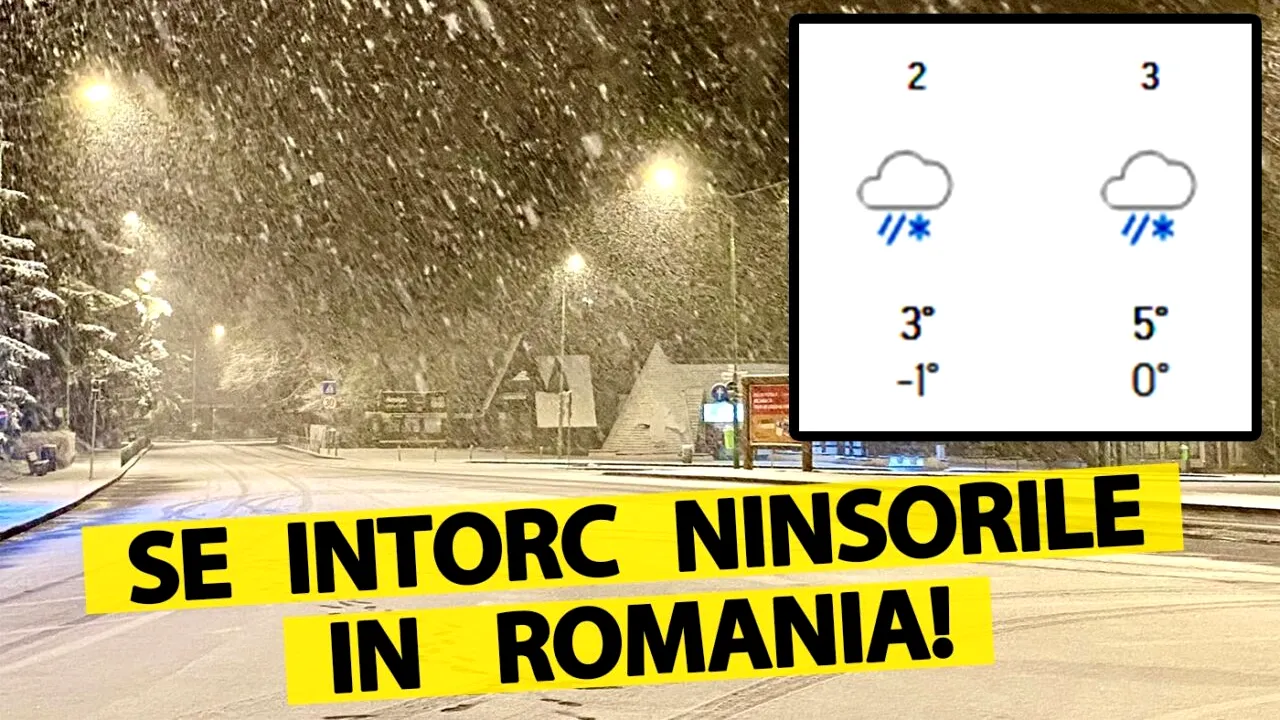 Revine iarna în România! Orașele în care se întorc ninsorile, potrivit meteorologilor Accuweather