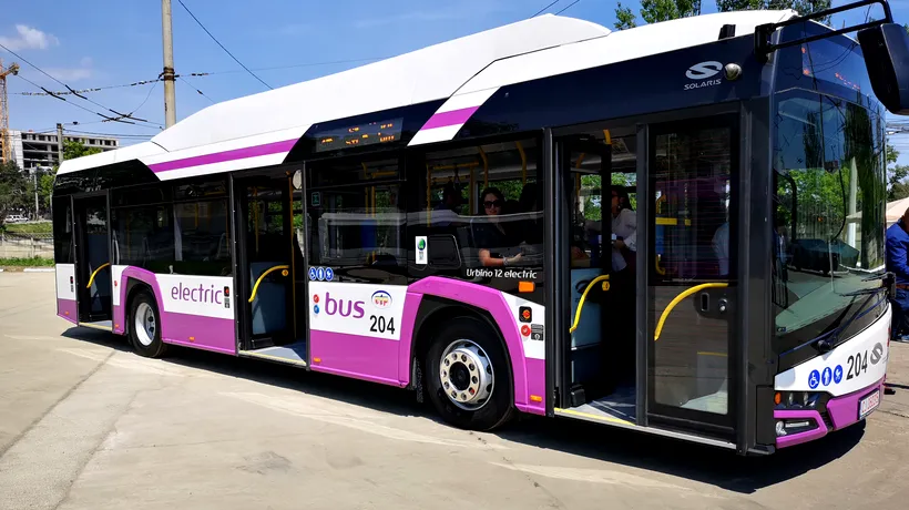 Primele 10 autobuze electrice din România au fost puse în circulație joi la Cluj Napoca GALERIE FOTO