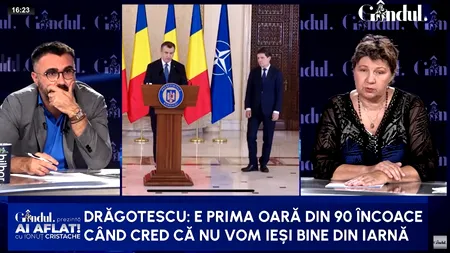 Avertisment fără precedent al Corinei Drăgotescu: Vine cea mai grea iarnă, cum nu am mai avut din 1990/Cred că nu vom ieși bine