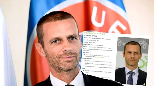 Cine e cu adevărat Ceferin, noul șef al UEFA. Și-a falsificat CV-ul și calificările din fotbal