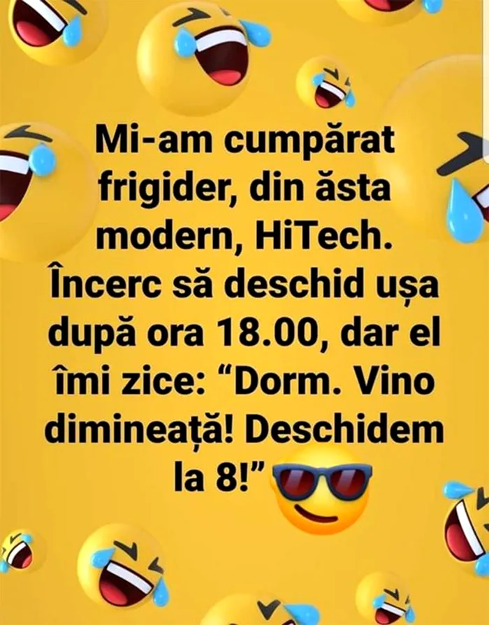 Bancul de miercuri | Mi-am cumpărat frigider modern, HiTech