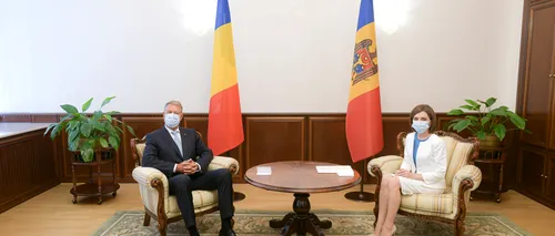 Iohannis, în vizită oficială în Republica Moldova / Conferință de presă comună cu Maia Sandu miercuri după-amiază