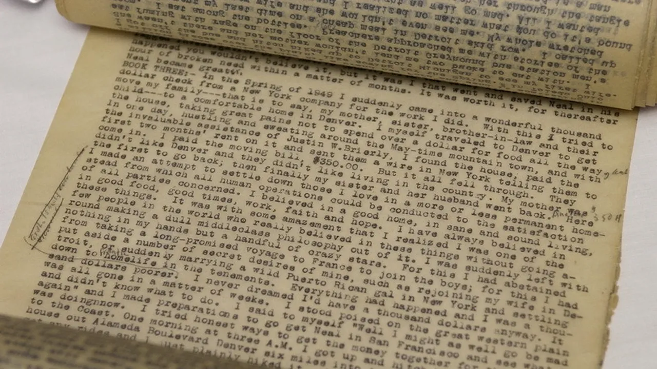 O scrisoare a poetului american Neal Cassady, estimată la 500.000 de dolari, scoasă la licitație