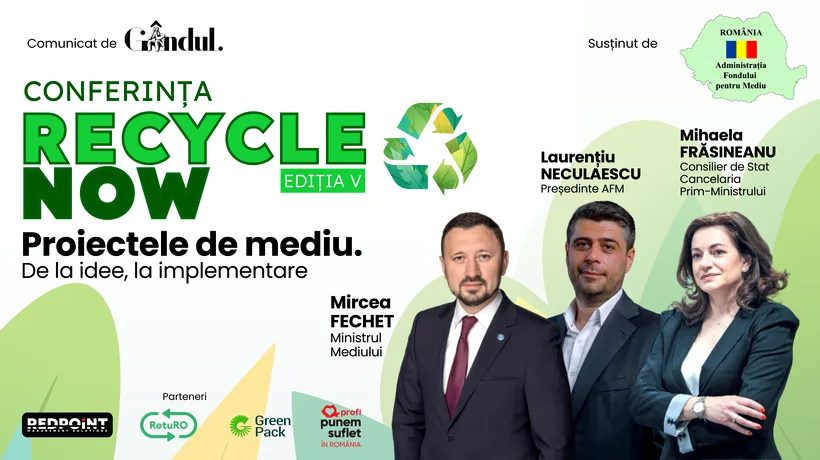 Conferința GÂNDUL “Recycle Now” ediția a V-a