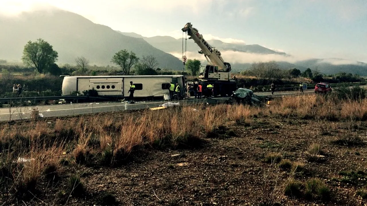 O studentă din România, printre victimele tragediei din Spania. 13 tineri și-au pierdut viața în accidentul de autocar din apropiere de Freginals
