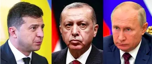 Erdogan vrea să-i pună la aceeași masă pe Zelenski și Putin