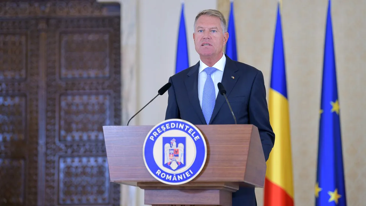 Președintele Klaus Iohannis, declarație de presă de la Palatul Cotroceni