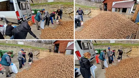 A venit iepurașul de Paște cu remorca. Comuna din România unde sătenii sunt rugați să vină cu saci și găleți la primărie