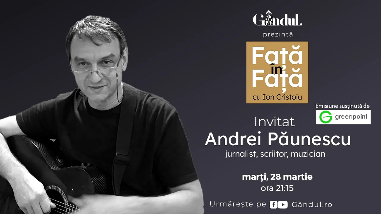 „Față în față cu Ion CRISTOIU” începe marți, 28 martie, de la ora 21.15
