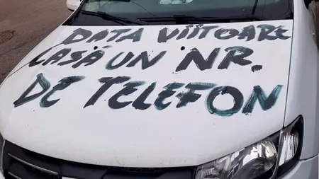 Ce a pățit un șofer care a blocat cu mașina curtea unui clujean. Vandalism sau o lecție pentru cei 