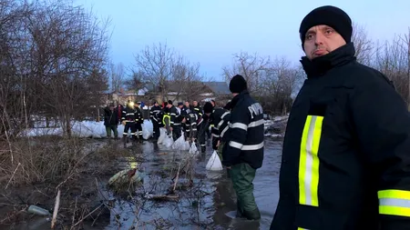 Cod portocaliu de inundații în cinci județe ale țării