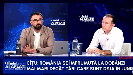 Florin Cîțu: Ne împrumutăm mai scump decât RUSIA