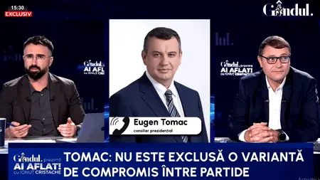Eugen Tomac anunță formarea unui guvern în perioada următoare: Nu exclud o variantă de compromis între partidele din fosta coaliție