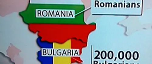 Gafă uneia dintre cele mai mari televiziuni din lume. Harta României, prezentată în culorile steagului bulgar