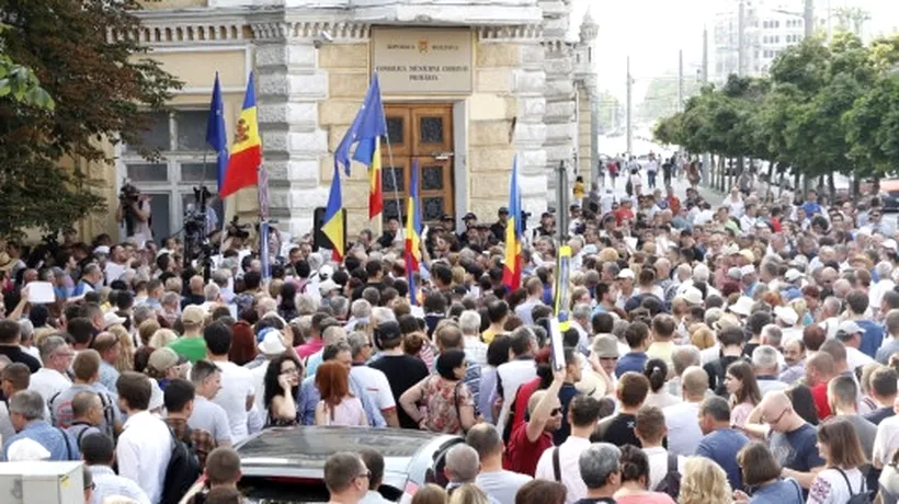 Proteste în Chișinău după anularea scrutinului local