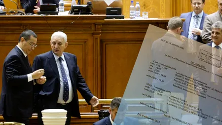 Așa arată programul OFICIAL al senatorilor începând cu 6 octombrie 2014. SURPRIZĂ: Iată cum arată VARIANTA 2, „numai pentru uz intern
