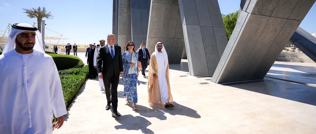 Klaus Iohannis a vizitat Monumentul Martirilor şi Marea Moschee din Abu Dhabi / GESTUL făcut în prezența elitei Emiratelor Arabe Unite | GALERIE FOTO
