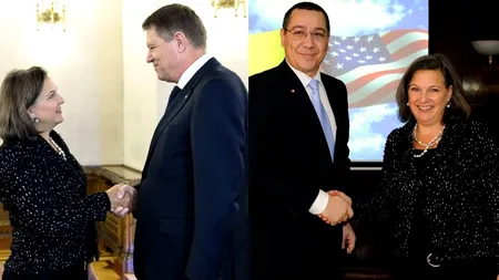 Nuland s-a întâlnit cu Iohannis și Ponta. Concluzia premierului: „Partenerii noștri nu vor scandal. Vor să arătăm că România combate corupția și evaziunea