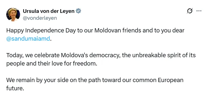 Sursa foto: (X) Ursula von der Leyen