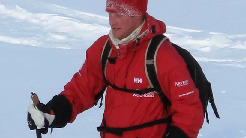 Prințul Harry participă la o expediție spre Polul Sud