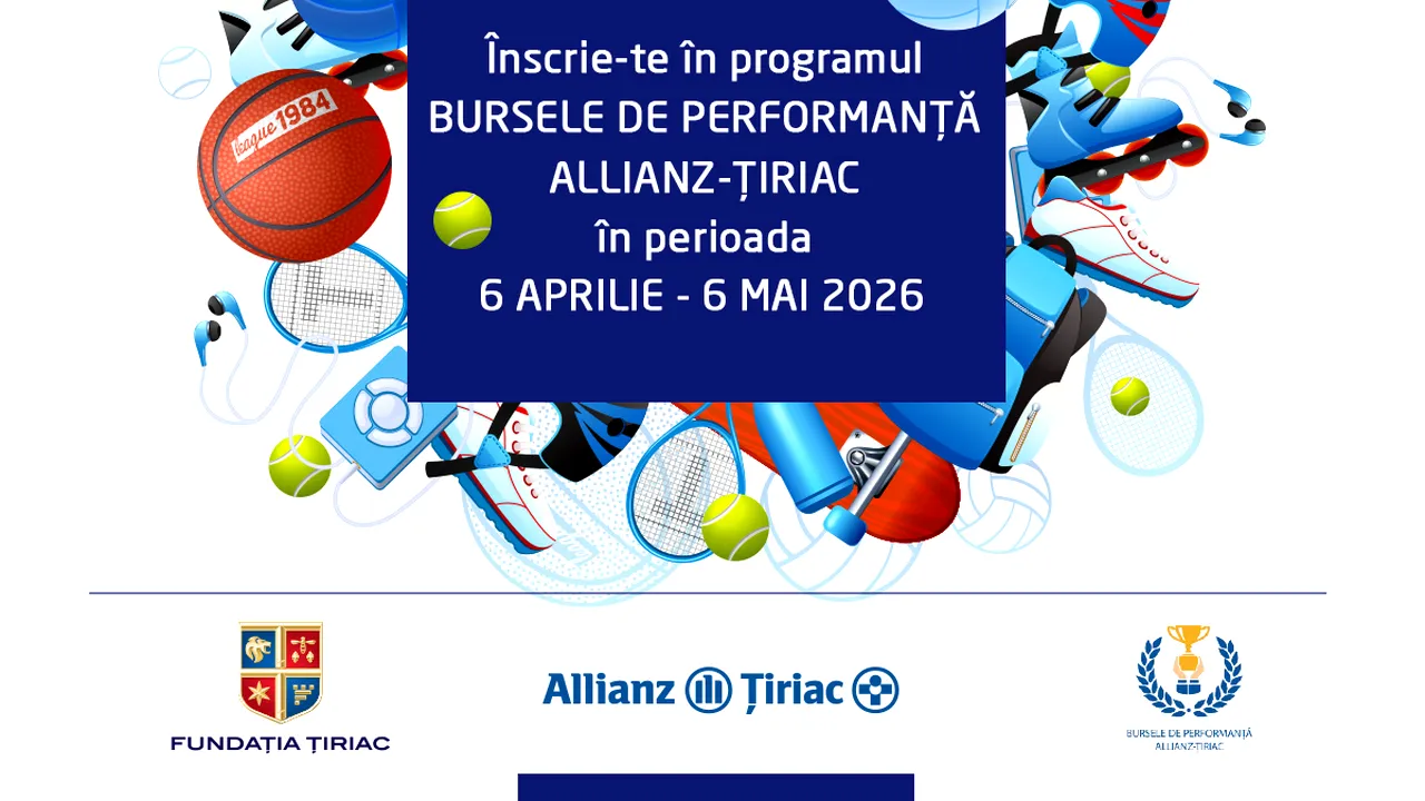 (P) Încep înscrierile pentru cea de-a 11 ediție a programului „Bursele de performanță Allianz-Țiriac”