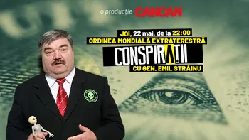 „Conspirații cu gen. Emil Străinu” începe joi, 22 mai, de la 22:00, LIVE pe YouTube CANCAN