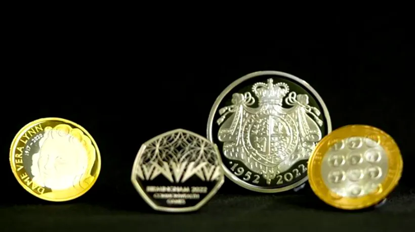 Monede de colecție, eliberate de Monetăria Regală britanică pentru a marca Jubileul de Platină al Reginei Elisabeta a II-a