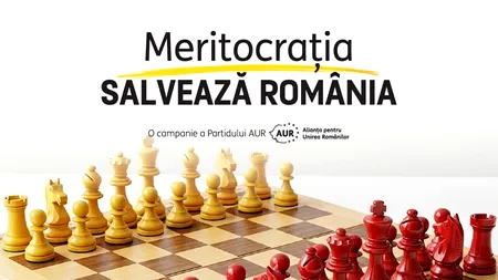 AUR lansează campania MERITOCRAȚIA salvează România. ”Țara are nevoie de profesioniști, nu de pile!” | VIDEO