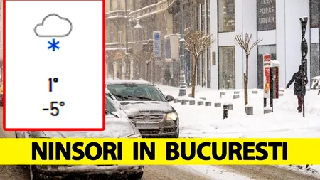 Pe ce dată exactă vin ninsorile ADEVĂRATE în București, de fapt. Prognoza Accuweather modificată