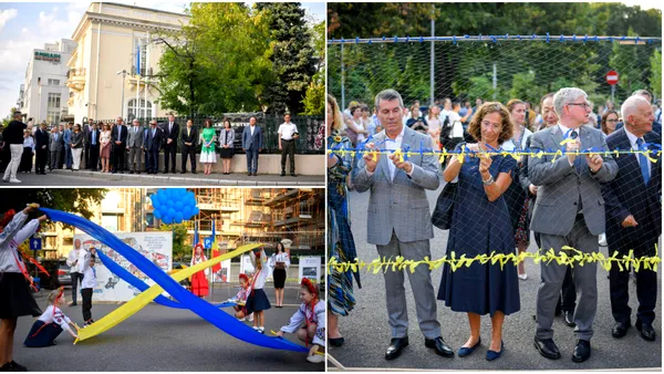 Imagini de la Ambasada Ucrainei din București de Ziua Independenței. Cine a participat la ceremonie