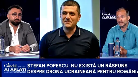 Ștefan Popescu, verdict dur în scandalul dronei de la Constanța: Autoritățile române știu răspunsurile/Se putea protesta, dar probabil că nu s-a dorit