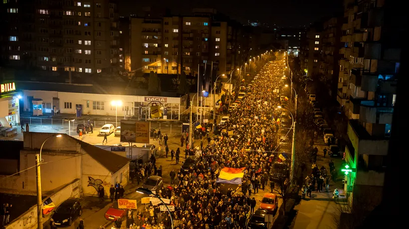 Protestul de la Cluj Napoca, transmis live de un bărbat pentru fiul său, din America