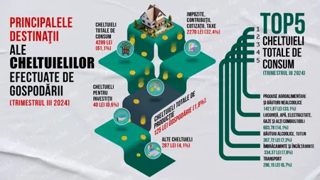 Pe ce CHELTUIE românii banii? Portofelele rămân aproape goale până la sfârșitul fiecărei luni. ”Se cam golește punga”