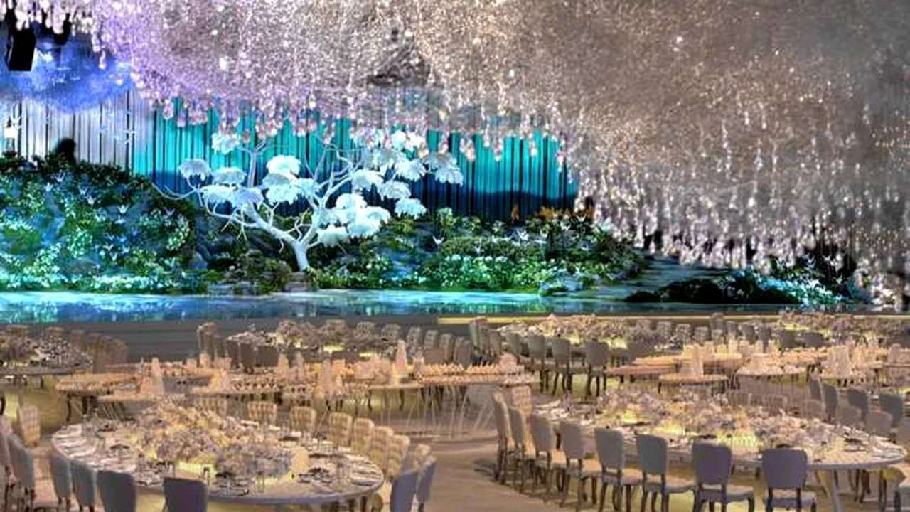 O artistă și-a dorit un decor de poveste la nunta sa. Imaginile sunt uimitoare. GALERIE FOTO