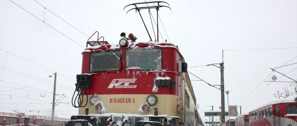 VREMEA. Circulație restricționată pe șapte linii feroviare, aproape 100 de trenuri anulate
