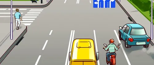 Testul IQ care le dă bătăi de cap și șoferilor experimentați | Ce e greșit în această imagine din trafic?